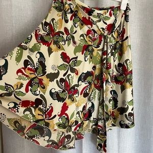 Ideology silk high low midi skirt, size 8 side zipper & tie. Perfect condition.